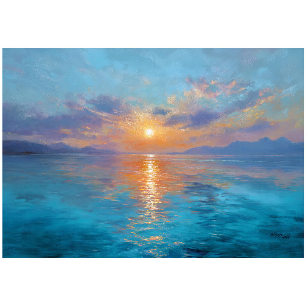 Wallarena FOTOTAPETA Mořské slunce modrá 300x210 cm