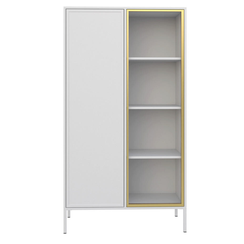 Selsey VITRÍNA Velveto bílá 90 cm