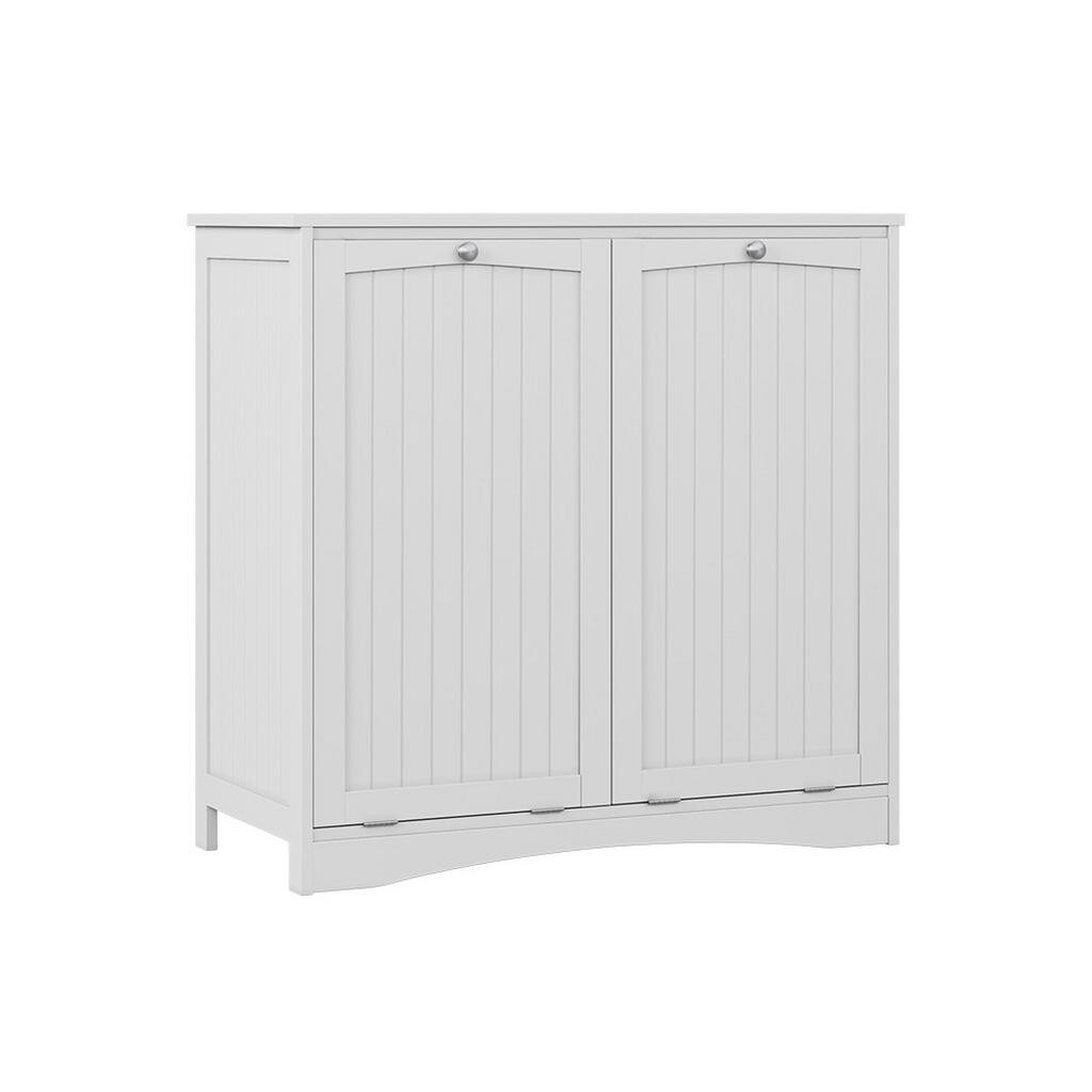 Vicco SKŘÍŇKA DO KOUPELNY Bianco Bílá 83 x 80 cm se 2 koši na prádlo