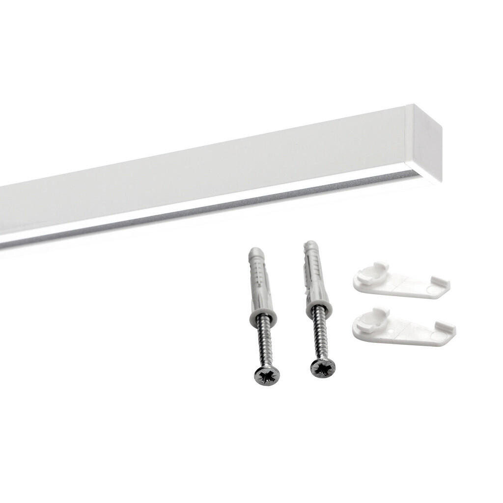 Deco-Raum ZÁVĚSNÁ lišta na míru 1 dráha stropní montáž Square 430 cm