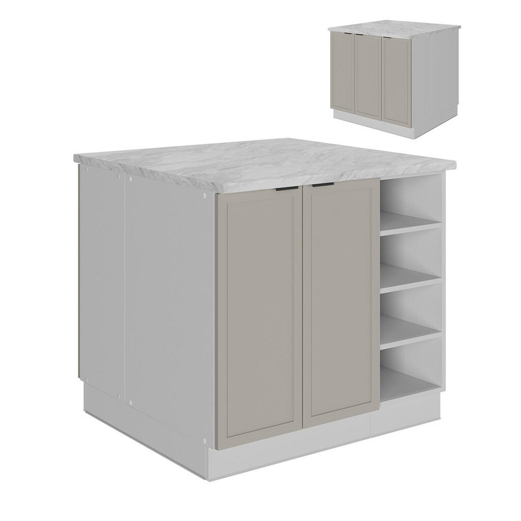 Vicco KUCHYŇSKÝ OSTROV Fame-Line GreyBeige 90 cm bez pracovní desky