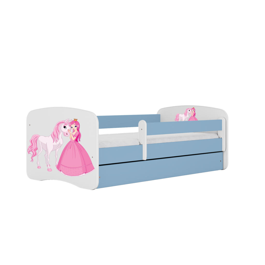 RAUMHIRSCH FURNITURE DĚTSKÁ POSTEL Princezna s koněm se zásuvkou 160/80 90/61/164