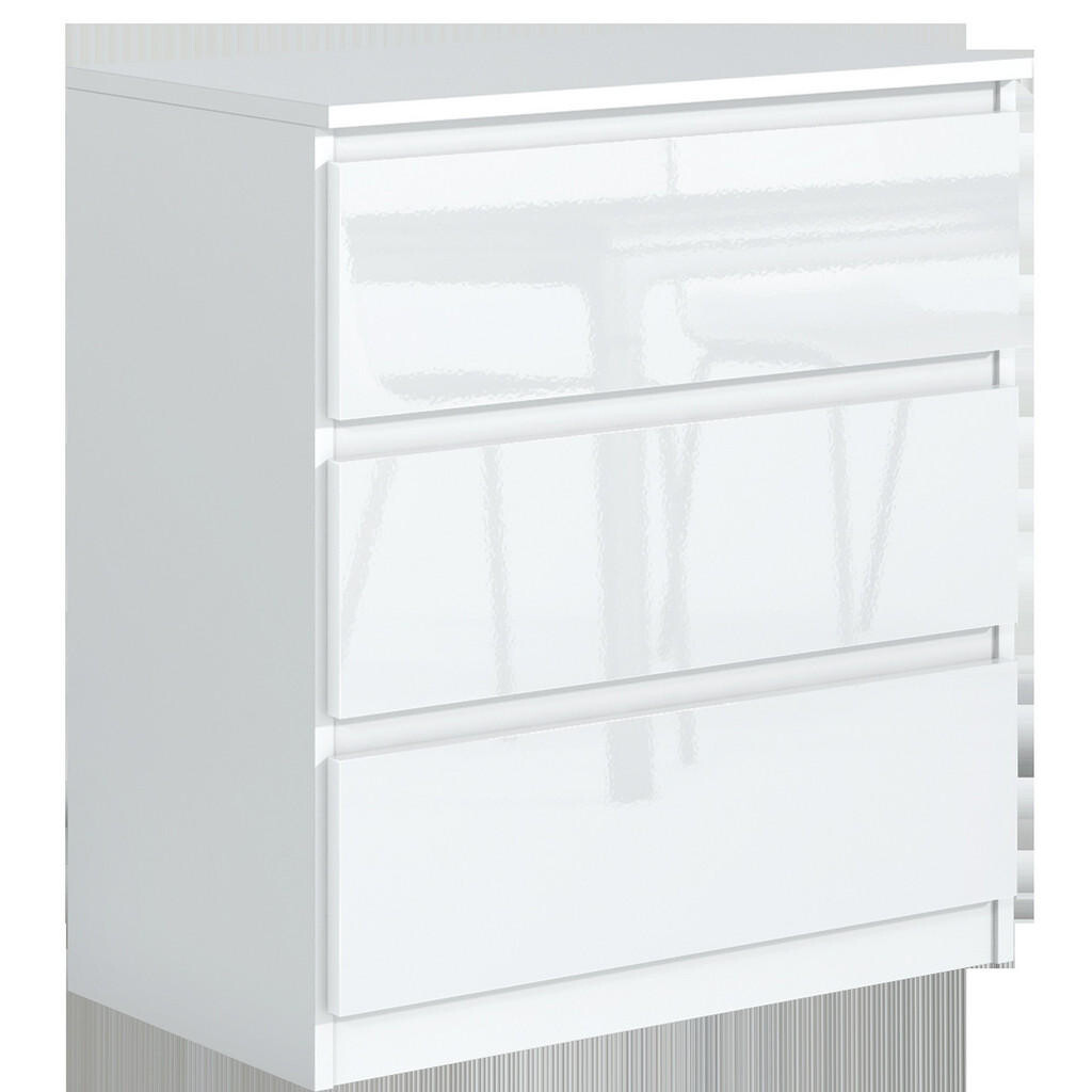 RAUMHIRSCH FURNITURE KOMODA bílá, lesklá 70/79/39
