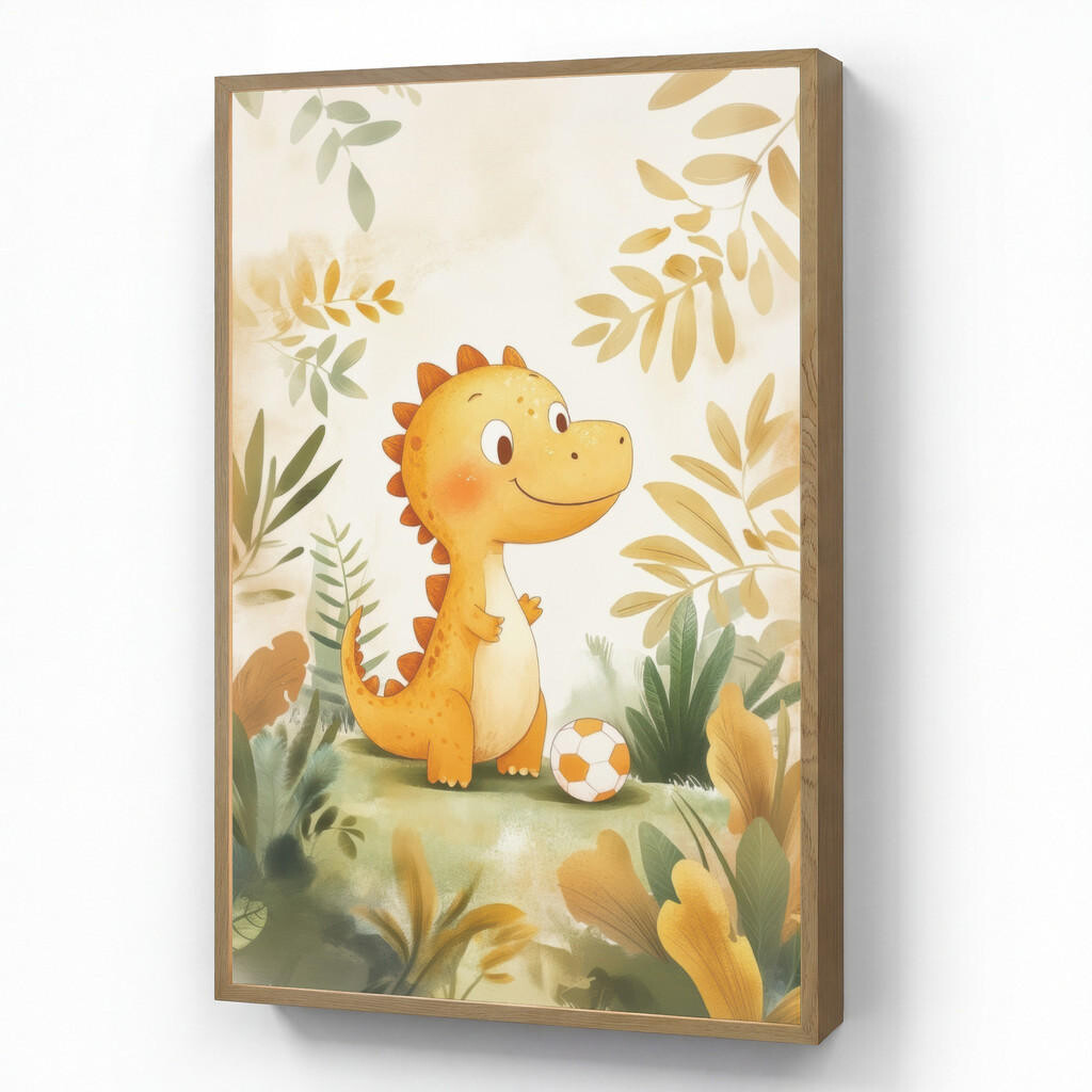 OnlyWow DOBÍJECÍ NOČNÍ LAMPIČKA Dino - Fotbal - Orange 70x100 cm