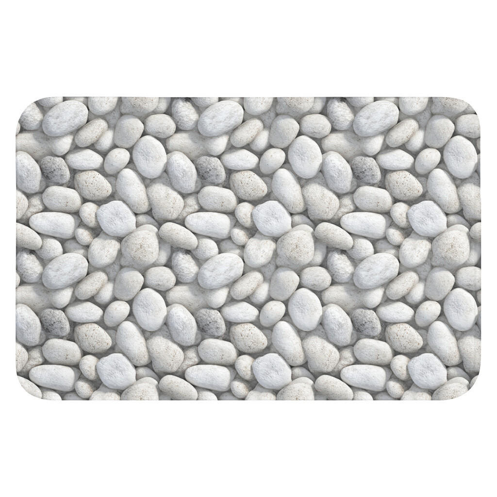 OnlyWow KOUPELNOVÁ PŘEDLOŽKA Kameny - šedé - oválné 60x40 cm