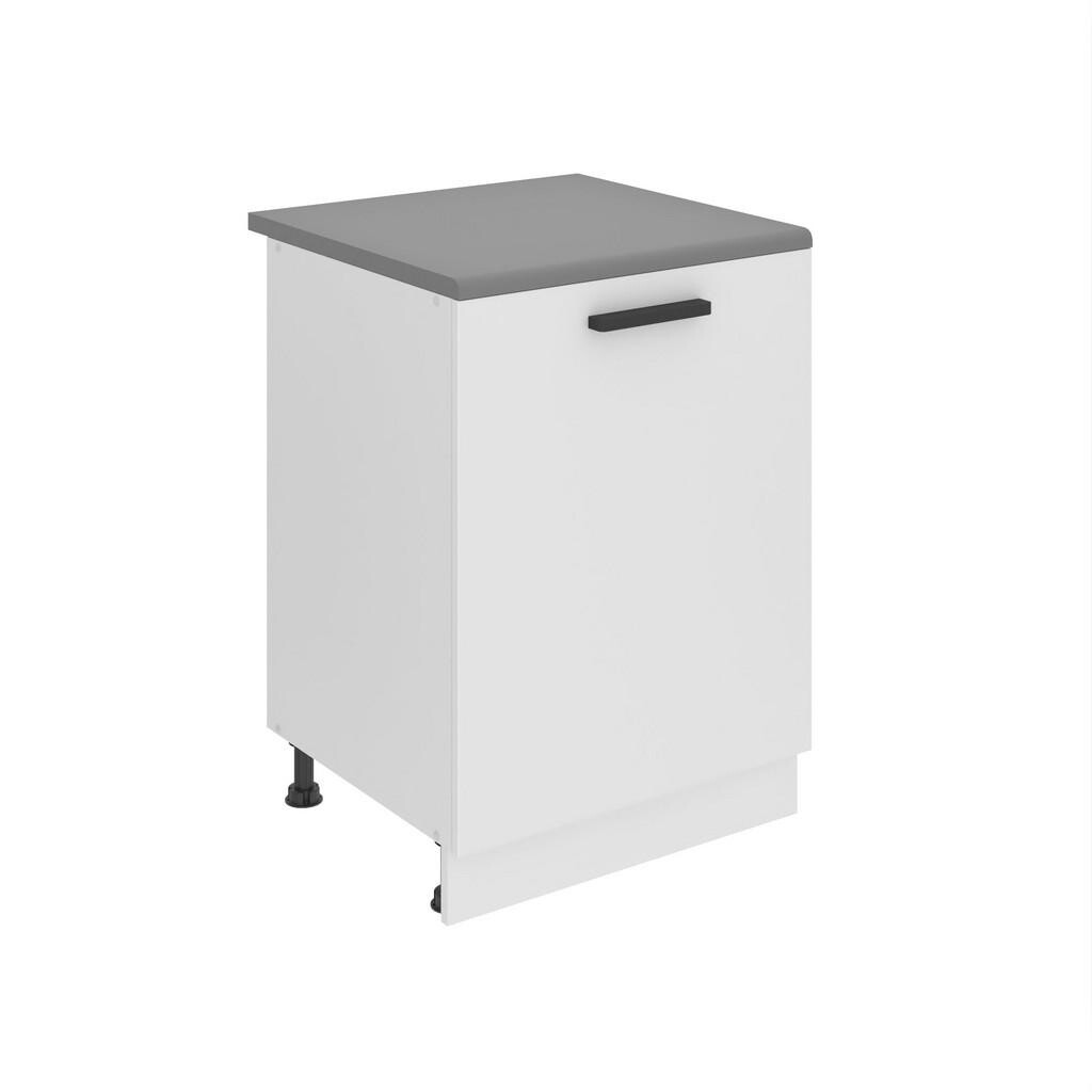 B BELINI GROUP KUCHYŇSKÁ SPODNÍ SKŘÍŇKA 60 cm SD, s pracovní deskou, s 1 dvířky, Bílá matná