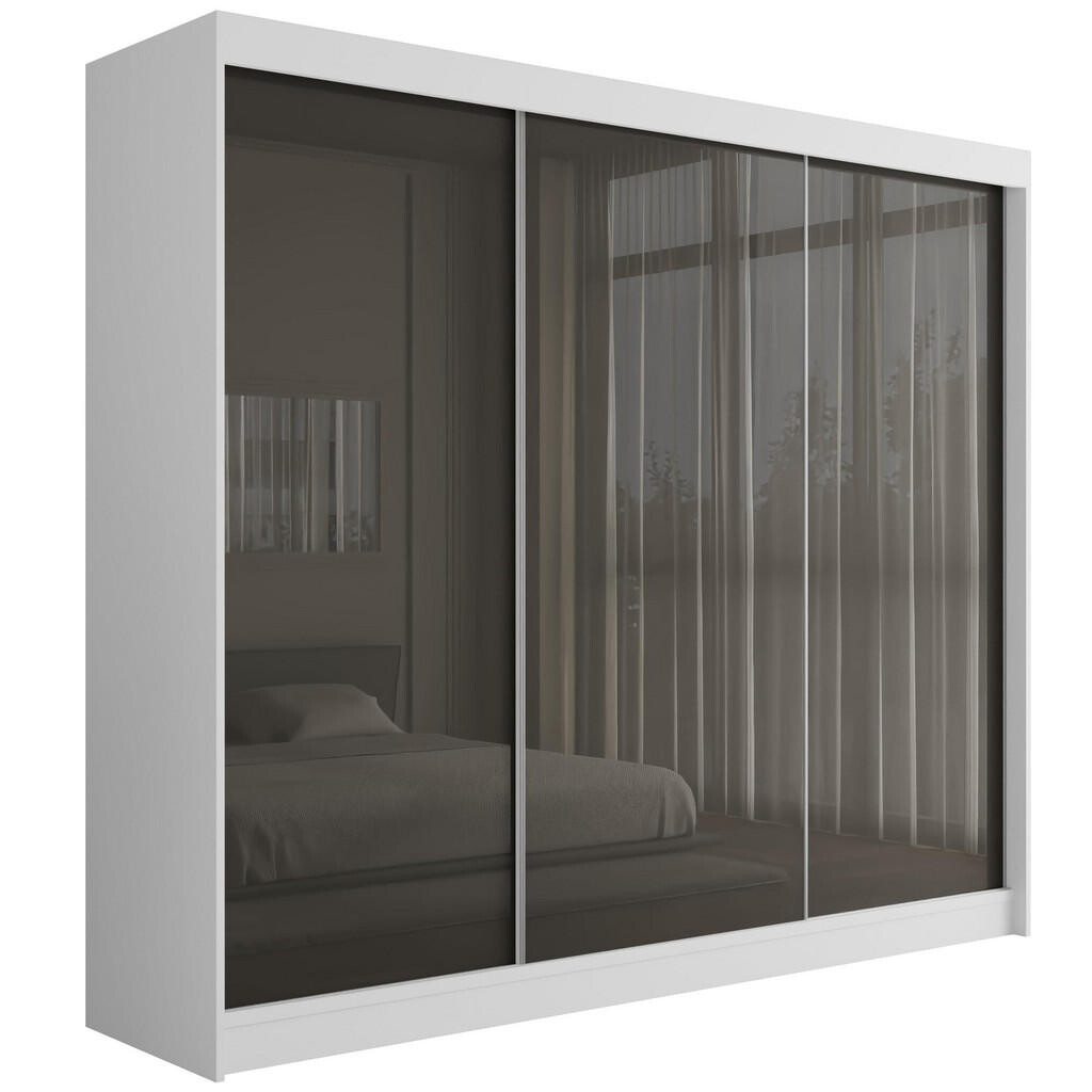 ALTDECOR ŠATNÍ SKŘÍŇ PEKA – 250 cm – bílá | šedá