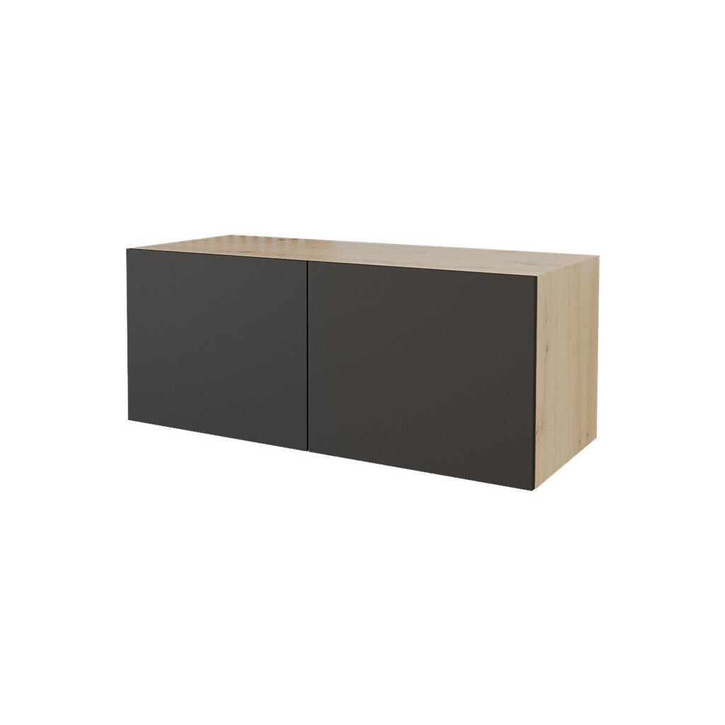 ALTDECOR NÍZKÁ komoda ELIO-W 100 x 40 x 40 cm – Artisan / černá