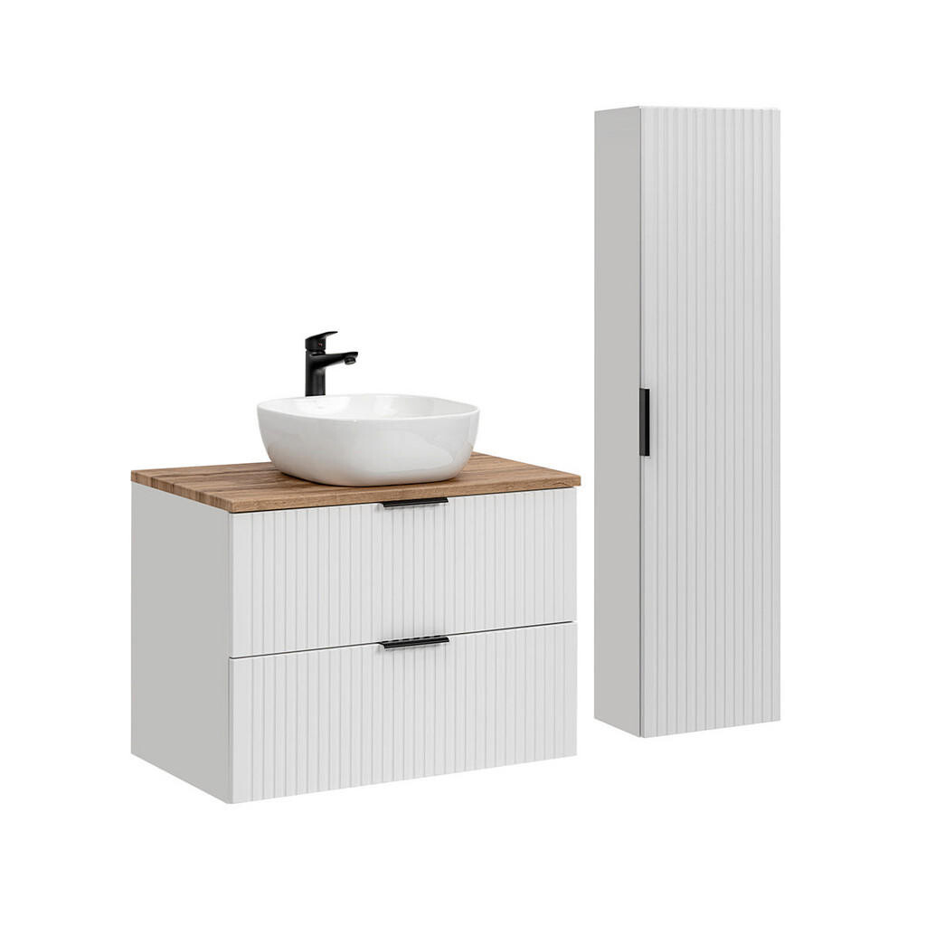 Petits-meubles KOUPELNOVÝ NÁBYTEK 80.6cm Adriel 2er-Set Bílá