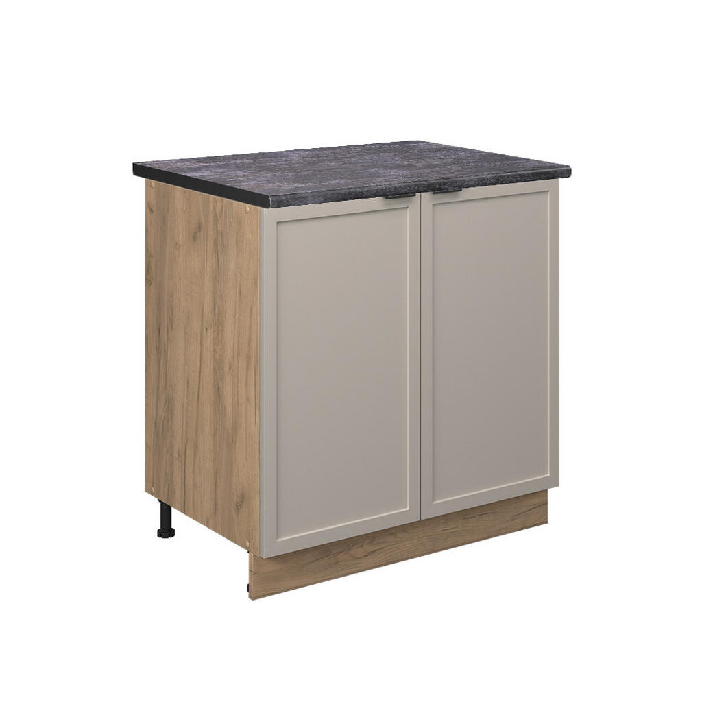 Vicco SPODNÍ SKŘÍŇKA KUCHYŇSKÉ LINKY Fame-Line GreyBeige 80 cm s policí, PD Antracit