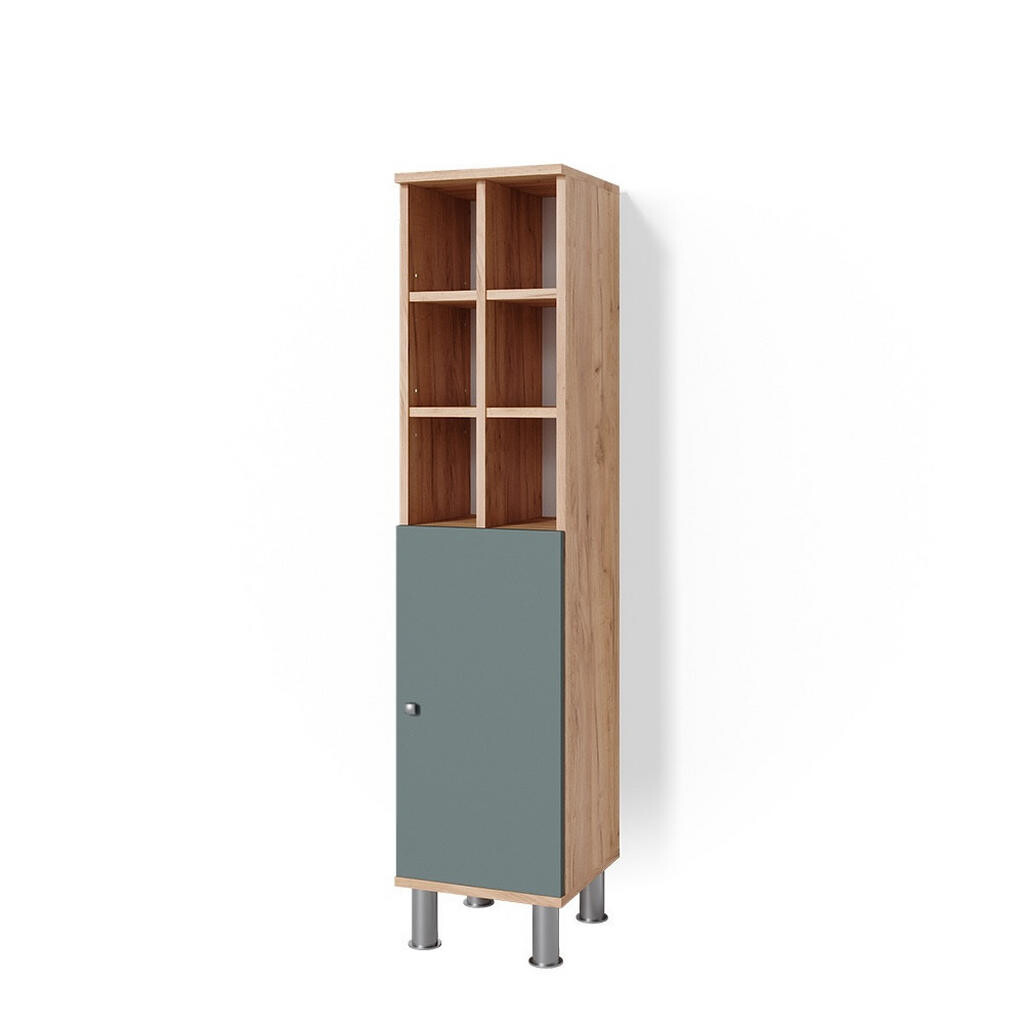 Vicco STŘEDNÍ SKŘÍŇKA Fynn Zelená 30 x 130.6 cm velké dveře