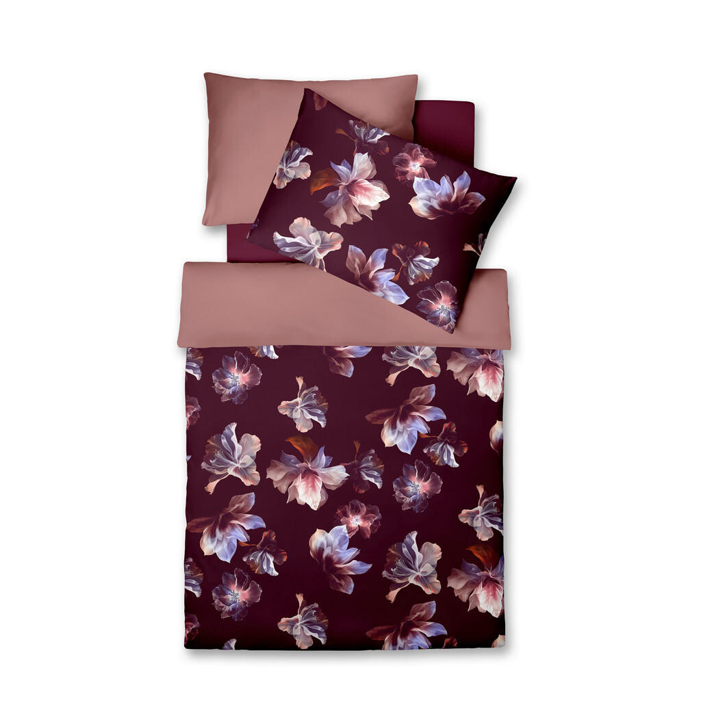 Fleuresse POVLEČENÍ, makosatén, fialová, starorůžová, bordeaux, tmavě oranžová, světle fialová, 140/200 cm