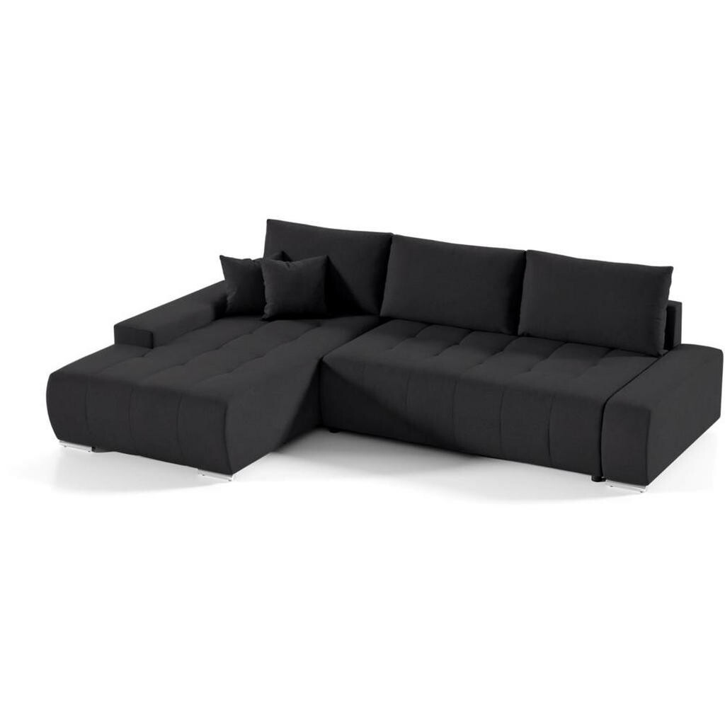 Beautysofa ROHOVÁ pohovka Draco L černá, levá