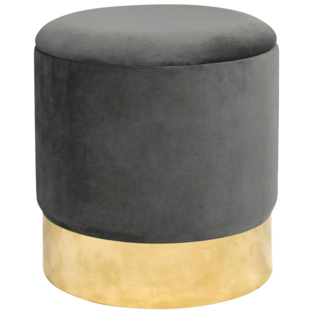 RAUMHIRSCH FURNITURE PODNOS s úložným prostorem, čalouněný podnos Grafit 39/40/39