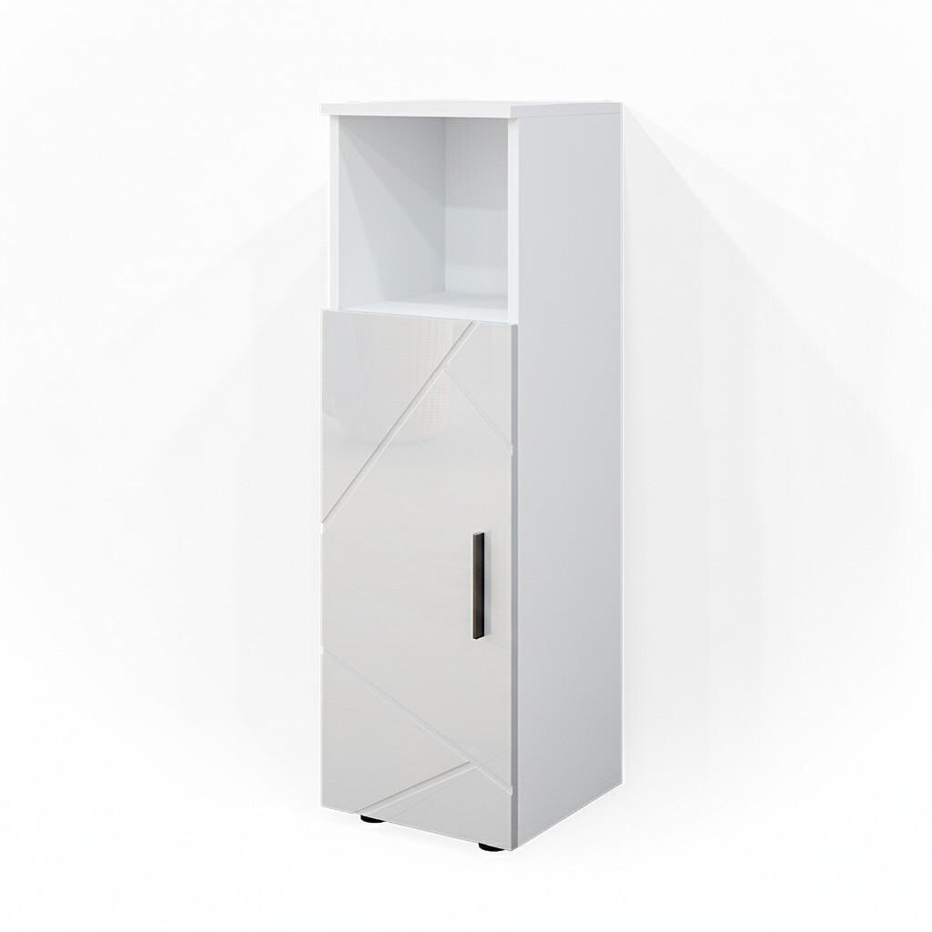 Vicco STŘEDNÍ SKŘÍŇKA Irma Bílá vysoký lesk 30 x 95 cm