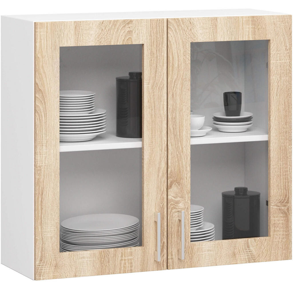 RAUMHIRSCH FURNITURE ZÁVĚSNÁ SKŘÍŇ Bílá, dub Sonoma 72/80/30,5