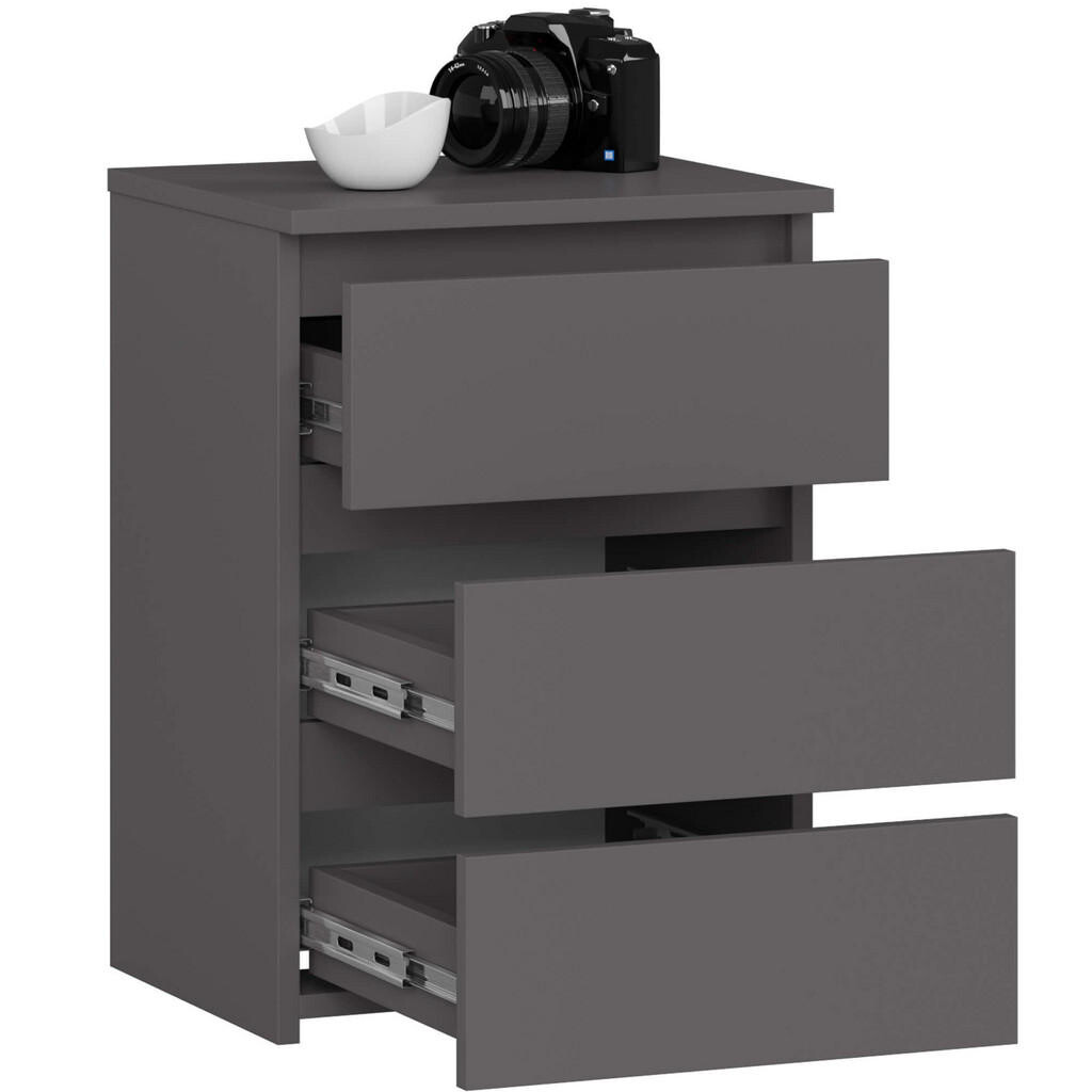 RAUMHIRSCH FURNITURE KOMODA grafitově šedá 57/40/35
