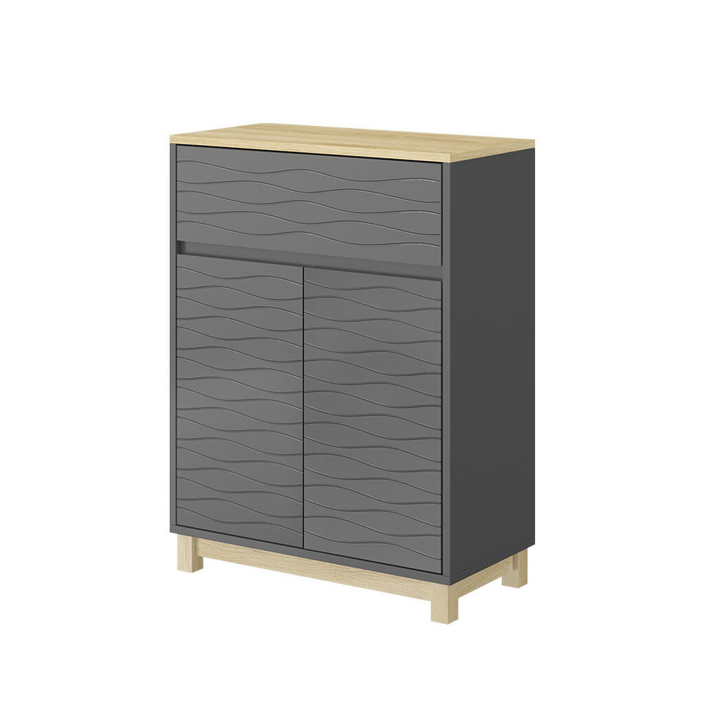 Vicco MIDI SKŘÍŇKY Livia Antracit 60 x 80 cm se zásuvkou