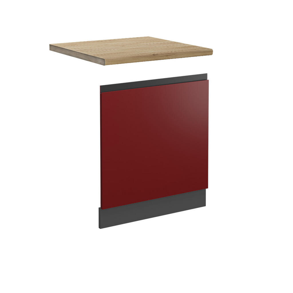 Vicco PŘEDNÍ PANEL R-Line Červená 60 cm , PD Dub