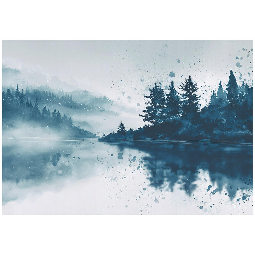 Wallarena FOTOTAPETA lesní jezero modrá 150x105 cm