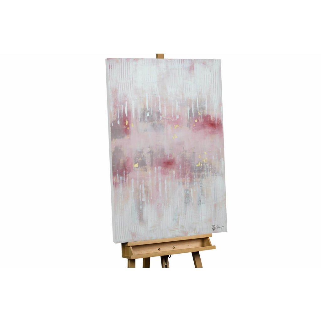 KUNSTLOFT RUČNĚ MALOVANÝ AKRYLOVÝ OBRAZ RŮŽOVÝ, 75/100 CM