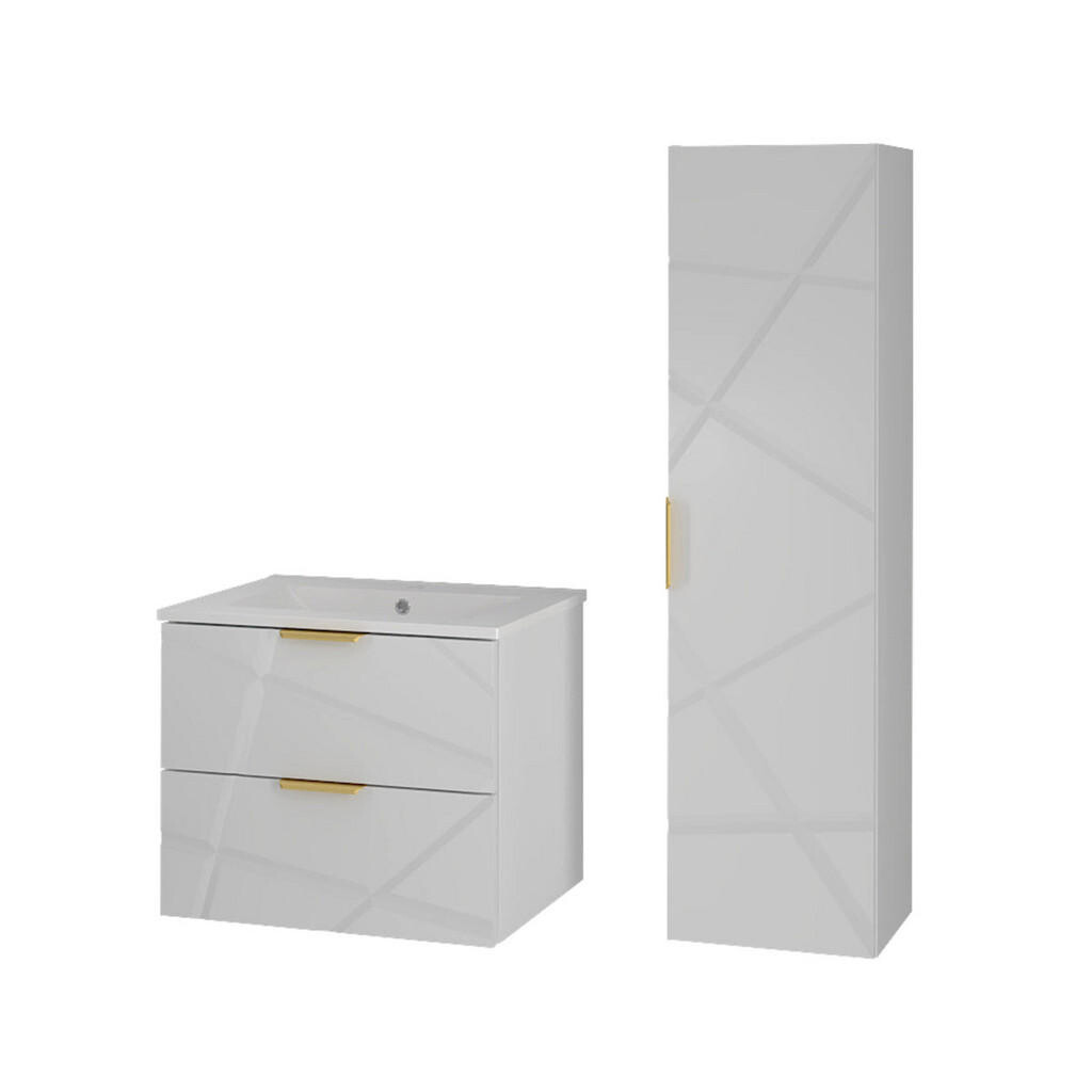 Petits-meubles KOUPELNOVÝ NÁBYTEK 60cm Aurora 2er-Set Bílá