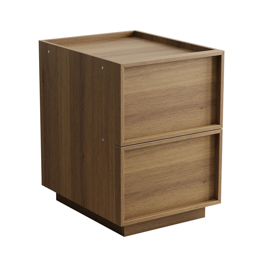 Urban Meuble NOČNÍ STOLEK dub 38 cm, 2 zásuvky, ochrana proti převrácení
