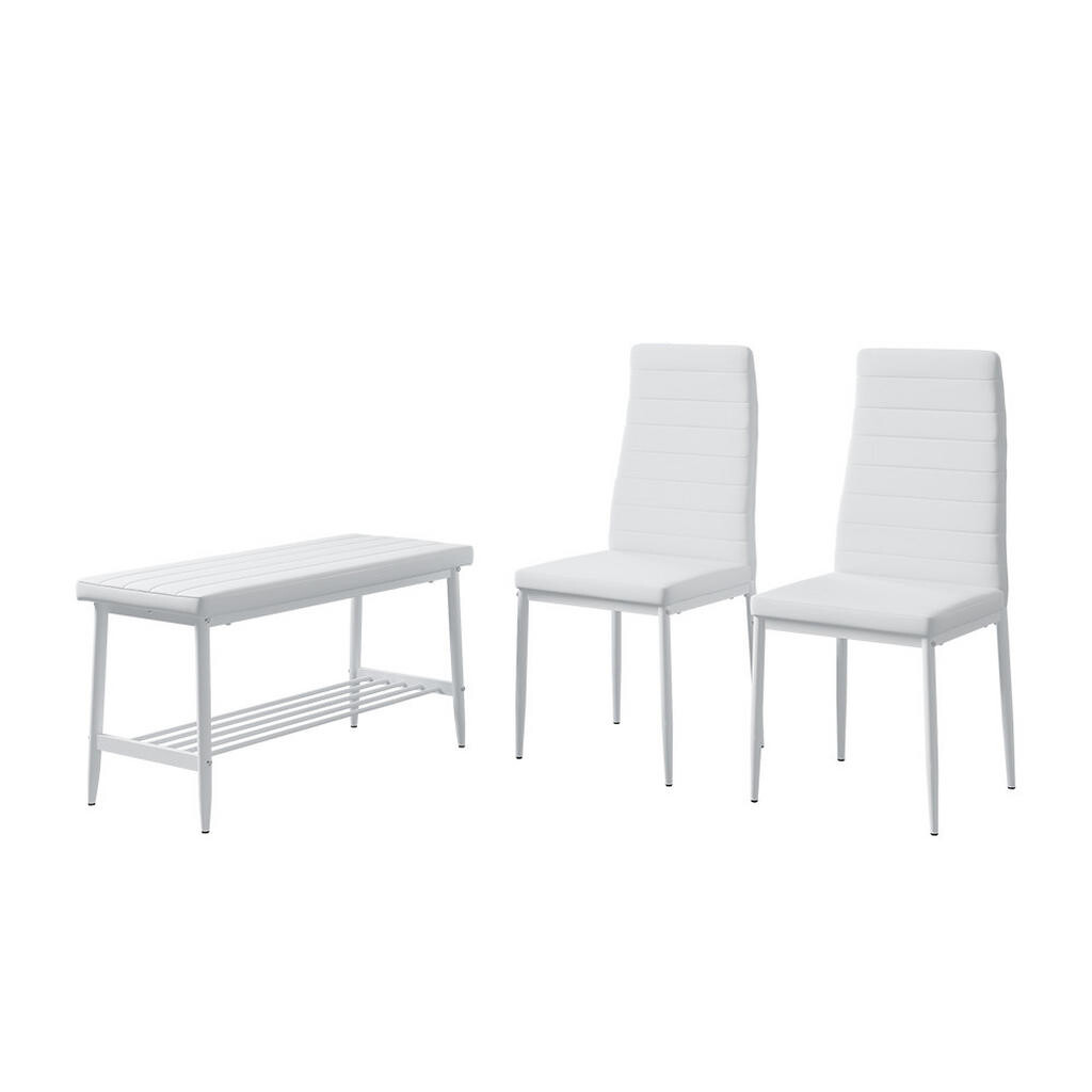Vicco LAVICE A ŽIDLE Grand Bílá 85 x 46.5 cm 3dílná sada