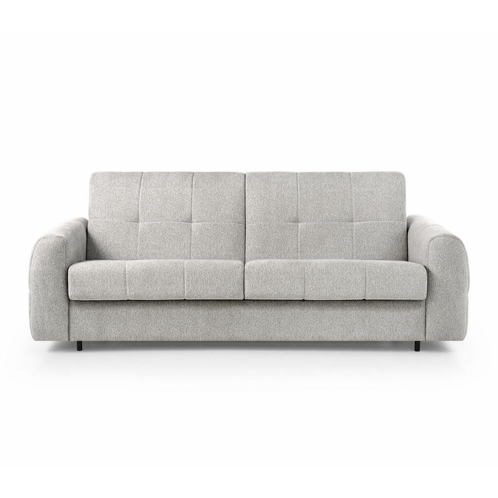 Beautysofa ROZKLÁDACÍ POHOVKA Pireus s italským mechanismem, 160×200, šedobéžová
