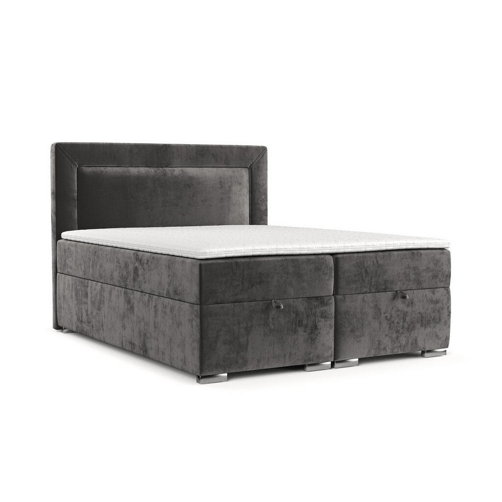 AltaBeds POSTEL BOXSPRING LONTANO 160/200 cm Ocelová