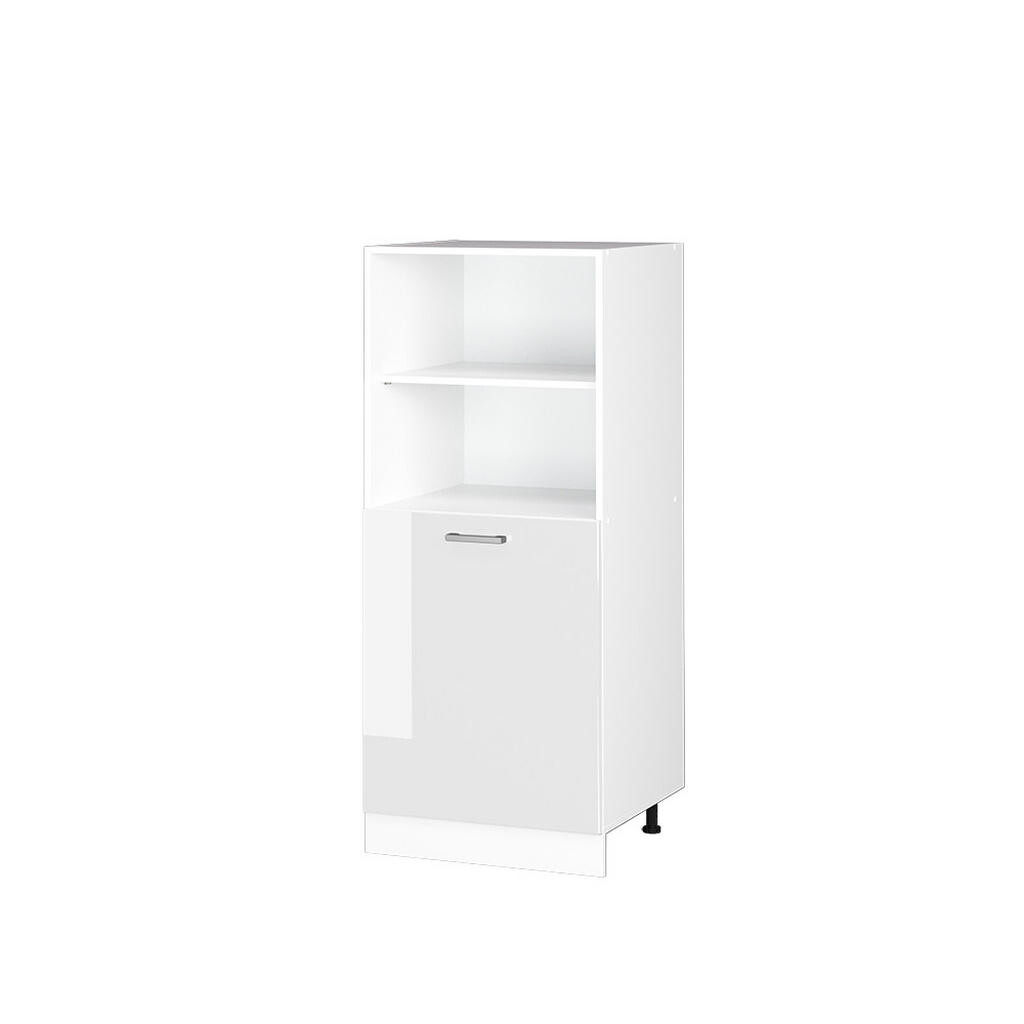 Vicco UNIVERZÁLNÍ SPÍŽNÍ SKŘÍŇKA R-Line Bílá vysoký lesk 60 cm s otevřenými policemi a dvířky