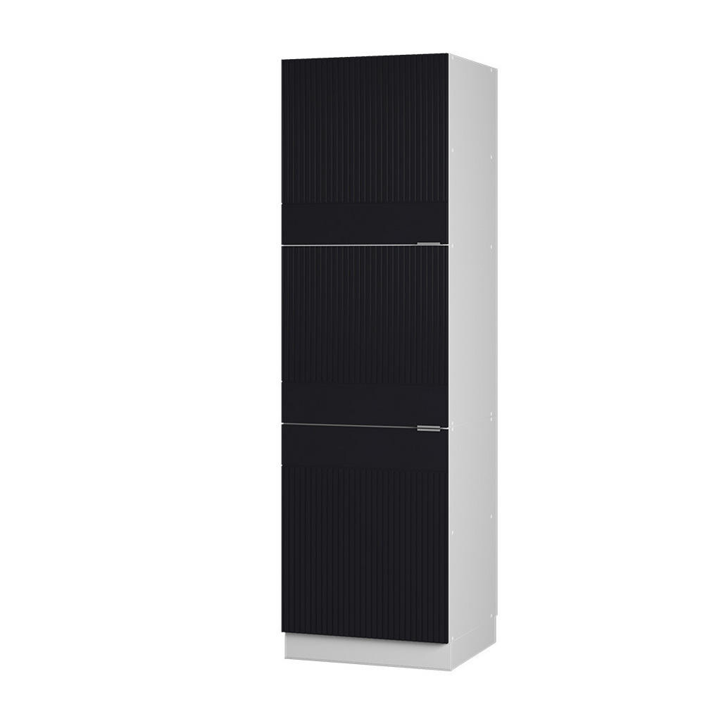 Vicco VYSOKÁ SKŘÍŇ Fame-Line, Černý pruhovaný/Bílá, 60 cm