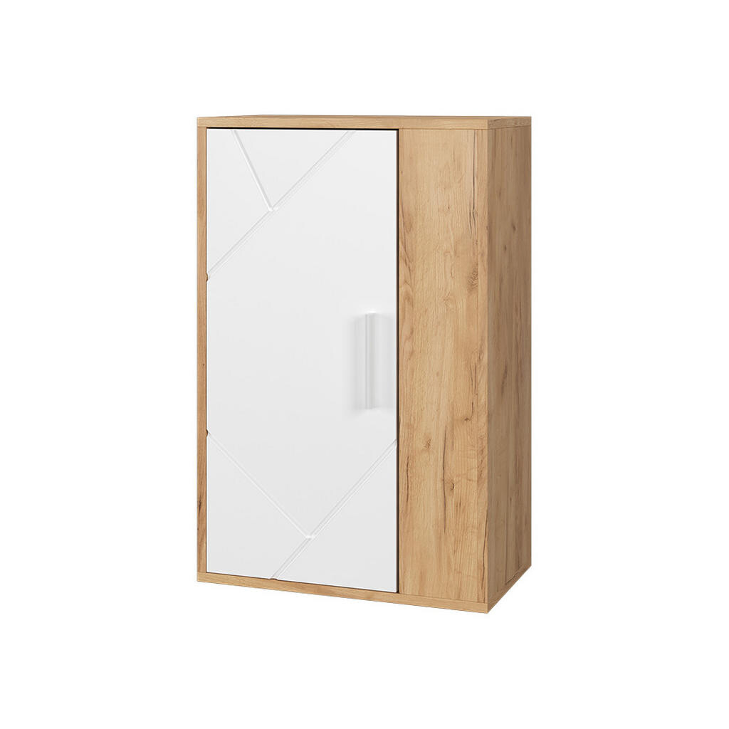 Vicco NÁSTĚNNÁ SKŘÍŇKA Berno Zlatá síla dub/bílá 50.1 x 78.4 cm se 2 přihrádkami