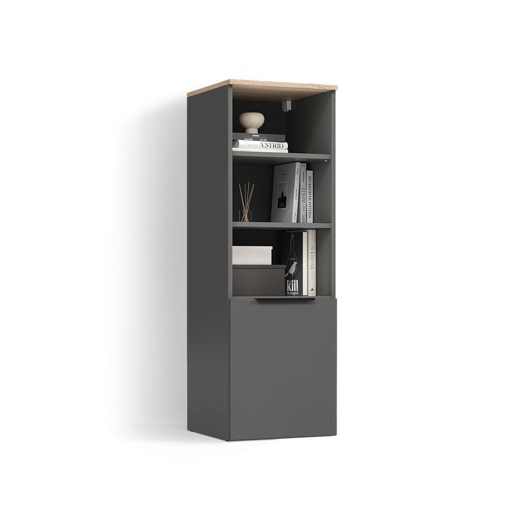 Livinity® UNIVERZÁLNÍ SKŘÍŇ Piave Anthracite/Sonoma s dveřmi