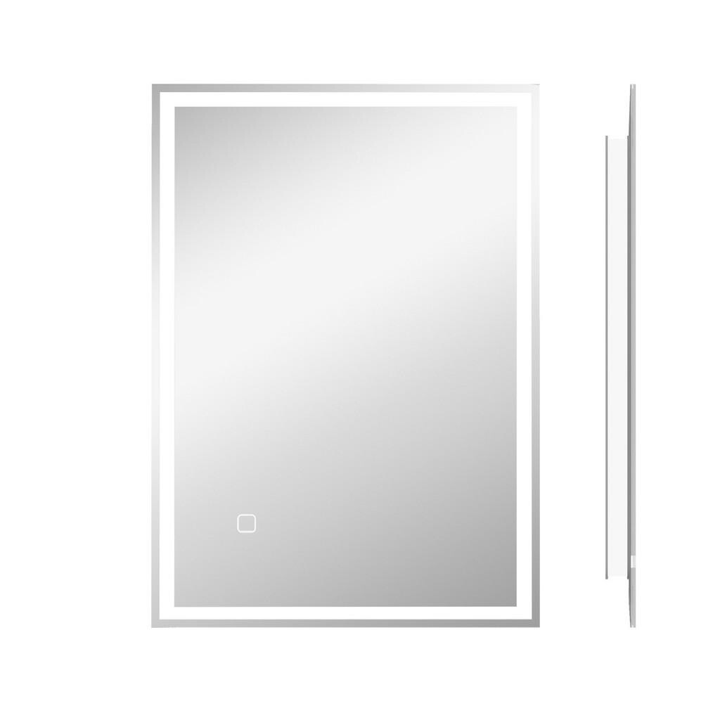 HOMCOM KOUPELNOVÉ ZRCADLO, s LED osvětlením, 70 x 50 cm, nezamlžující, s dotykovým spínačem, IP44