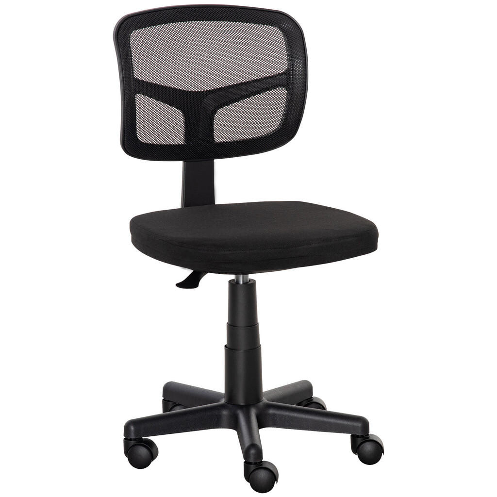 Vinsetto KANCELÁŘSKÁ ŽIDLE Ergonomická kancelářská židle, výškově nastavitelná otočná židle, černá