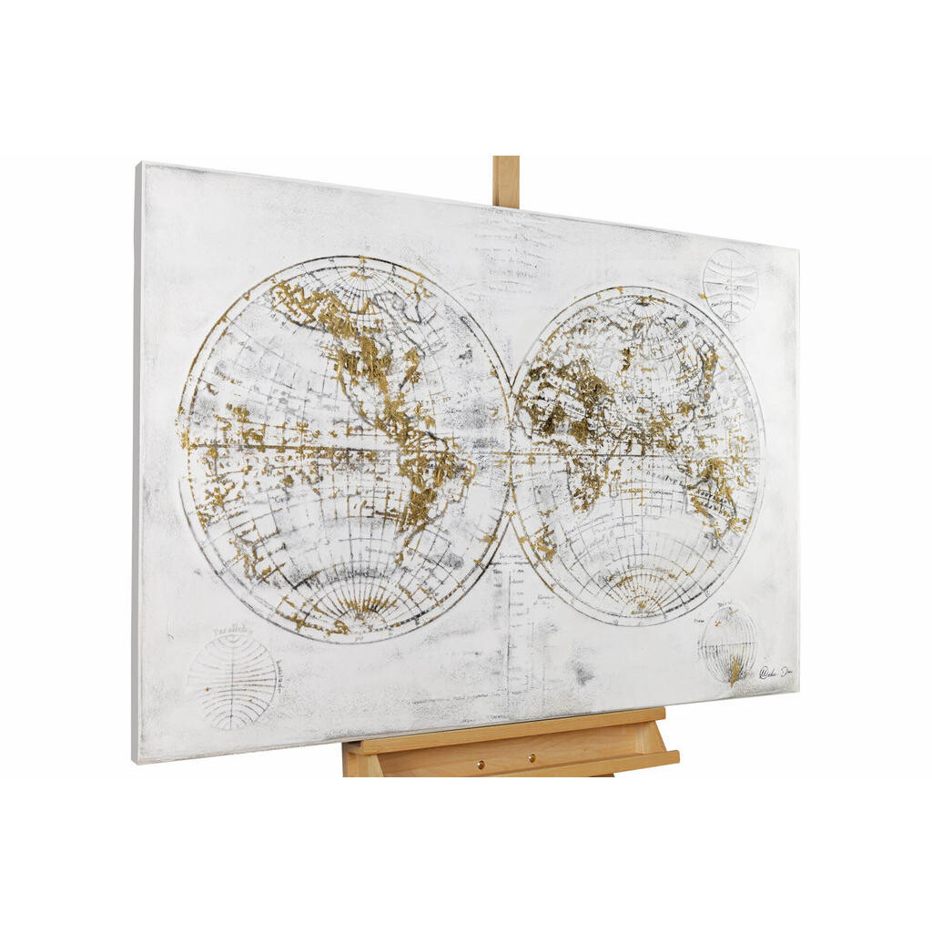 KUNSTLOFT RUČNĚ MALOVANÝ AKRYLOVÝ OBRAZ BÍLÝ/ŠEDÝ, 120/80 CM
