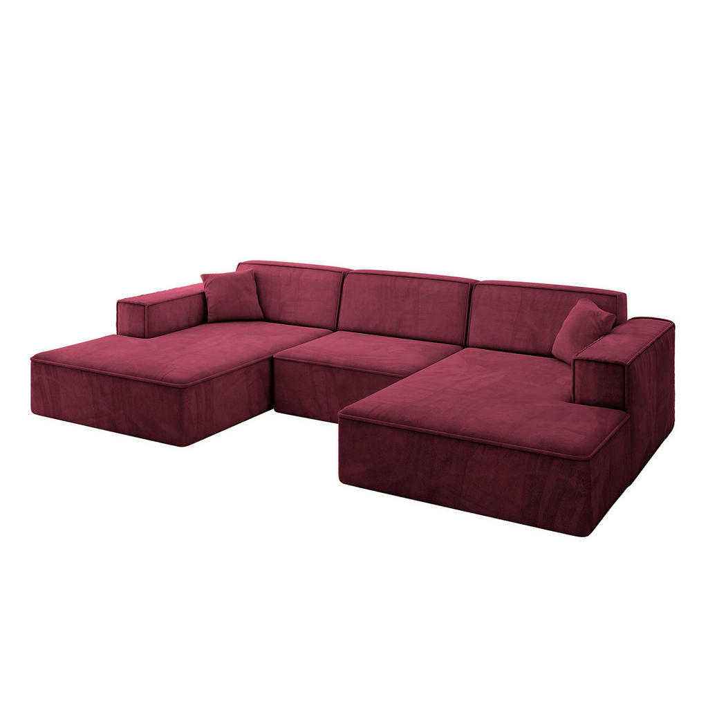 ALTDECOR SEDACÍ SOUPRAVA IREA-U1-v4 – 301 × 165 × 77 cm, bordó