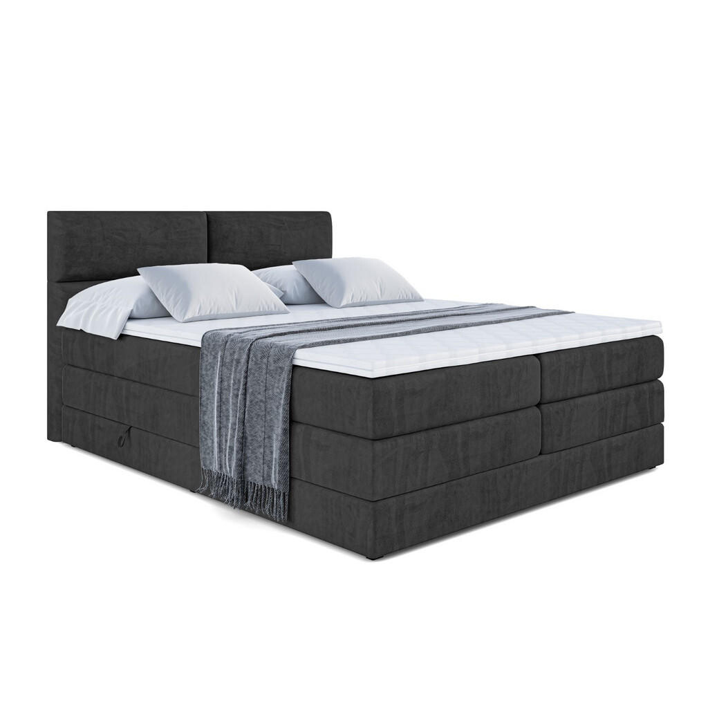 ALTDECOR POSTEL boxspring BOXI3 KING – 140x200 – H3/H4 – černá