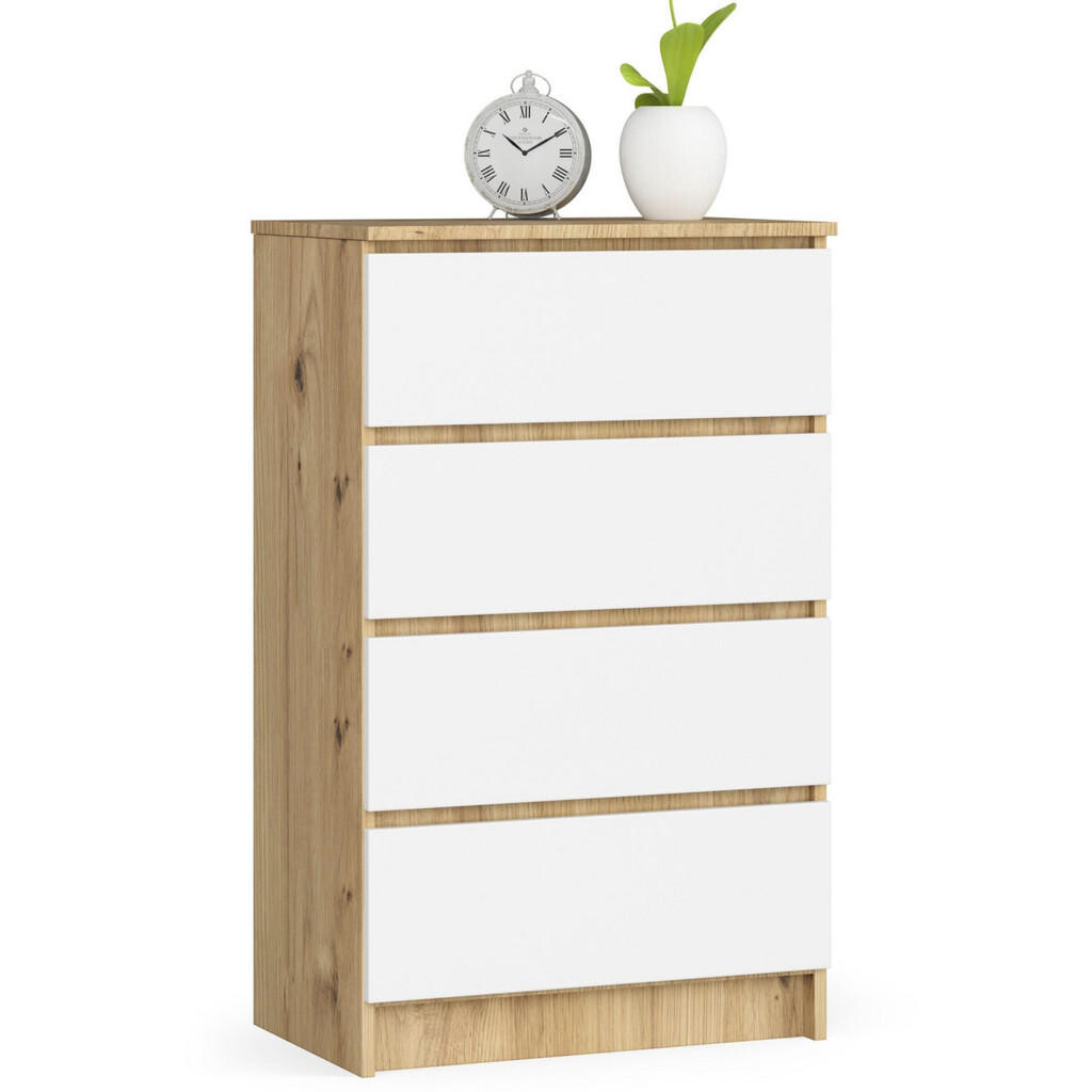 RAUMHIRSCH FURNITURE KOMODA dub Artisan, bílá 99/60/40