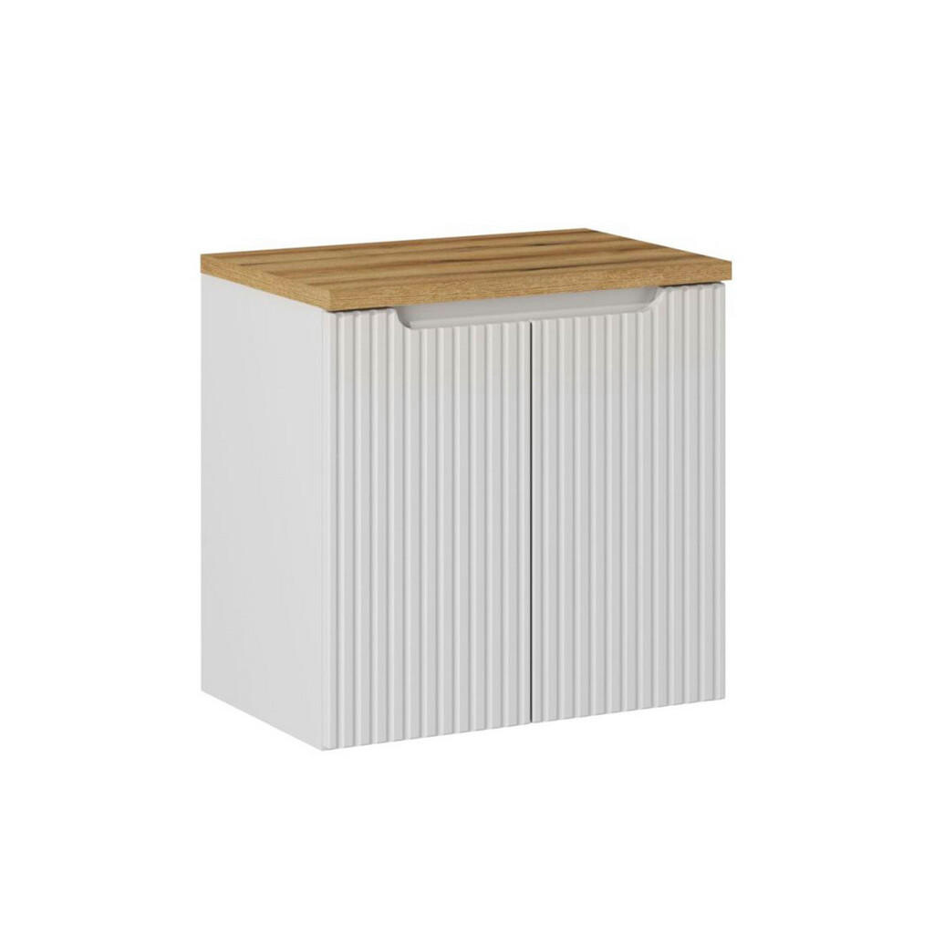 Petits-meubles SKŘÍŇKA POD UMYVADLO 60cm Riva Bílá a dřevo
