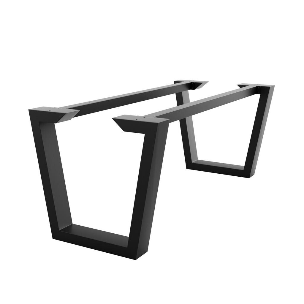 Metalo Pro KOVOVÉ NOHY KE STOLU Atria Epox Extreme černá 140/80/72 cm