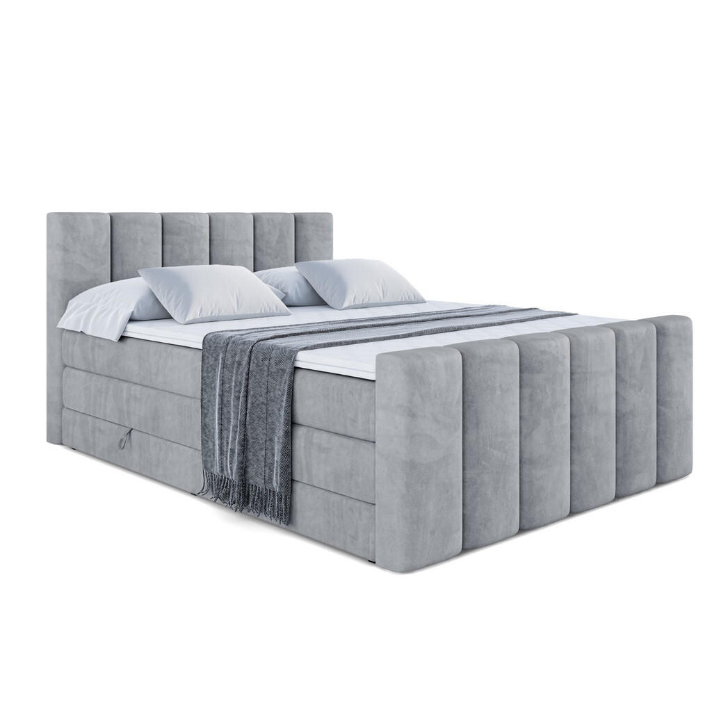 ALTDECOR POSTEL boxspring BOXI1-Z KING – 180x200 – H3/H4 – šedá