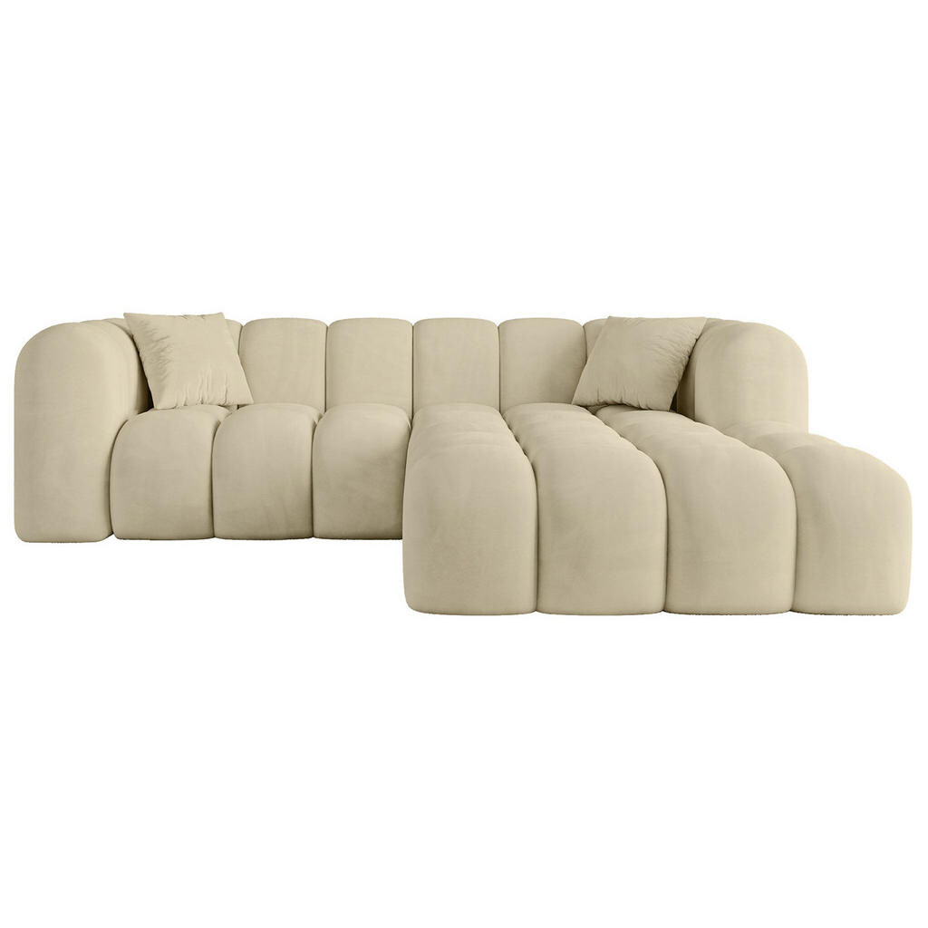 ALTDECOR ROHOVÁ SEDACÍ SOUPRAVA s otomanem vpravo OLEA-L1 – 231 x 173 x 74 cm, šedohnědá