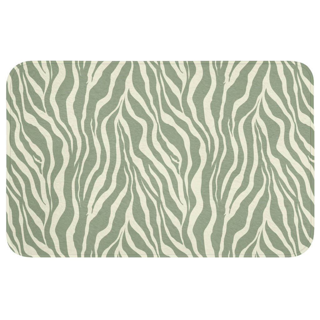 OnlyWow WC PŘEDLOŽKA Zebra - Motiv - zelená 80x50 cm