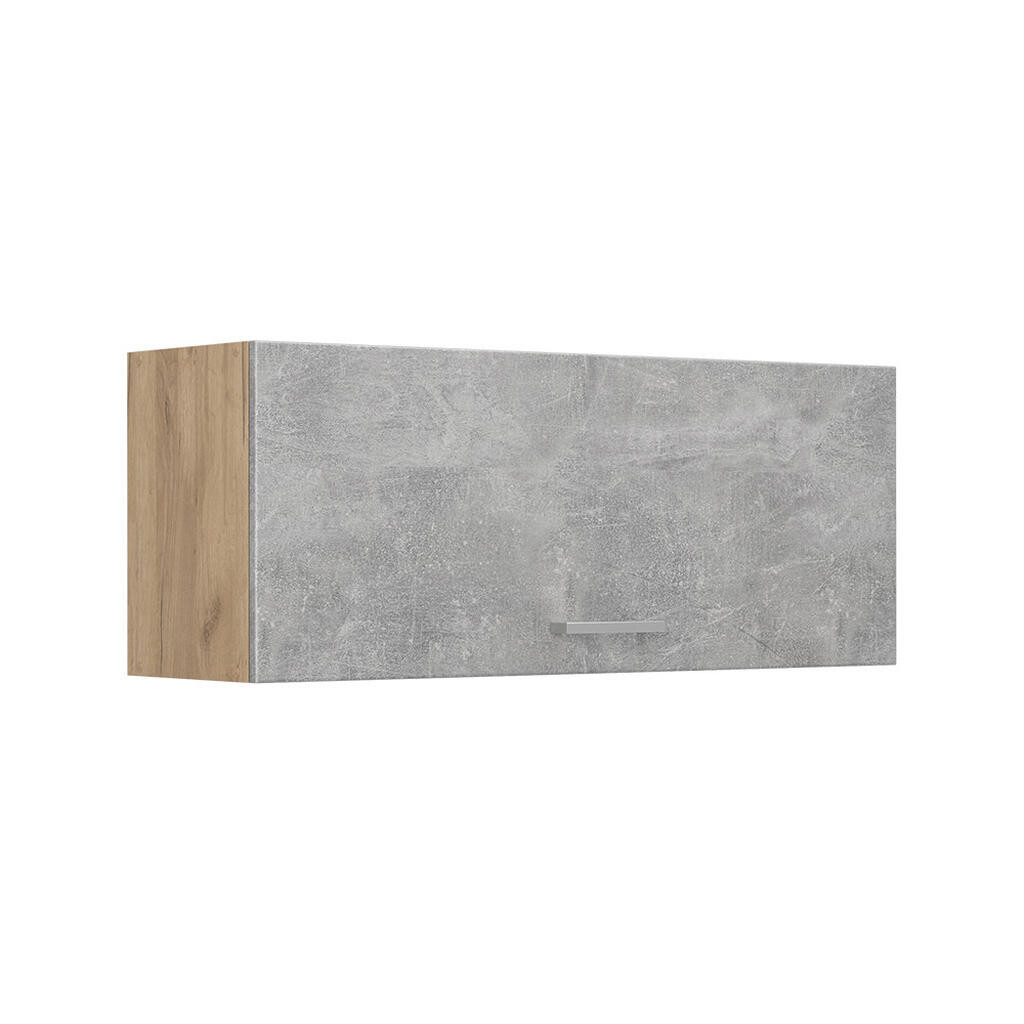 Vicco VĚŠÁK NA STĚNU R-Line, Beton/Zlatý mocný dub, 100 cm Plochý