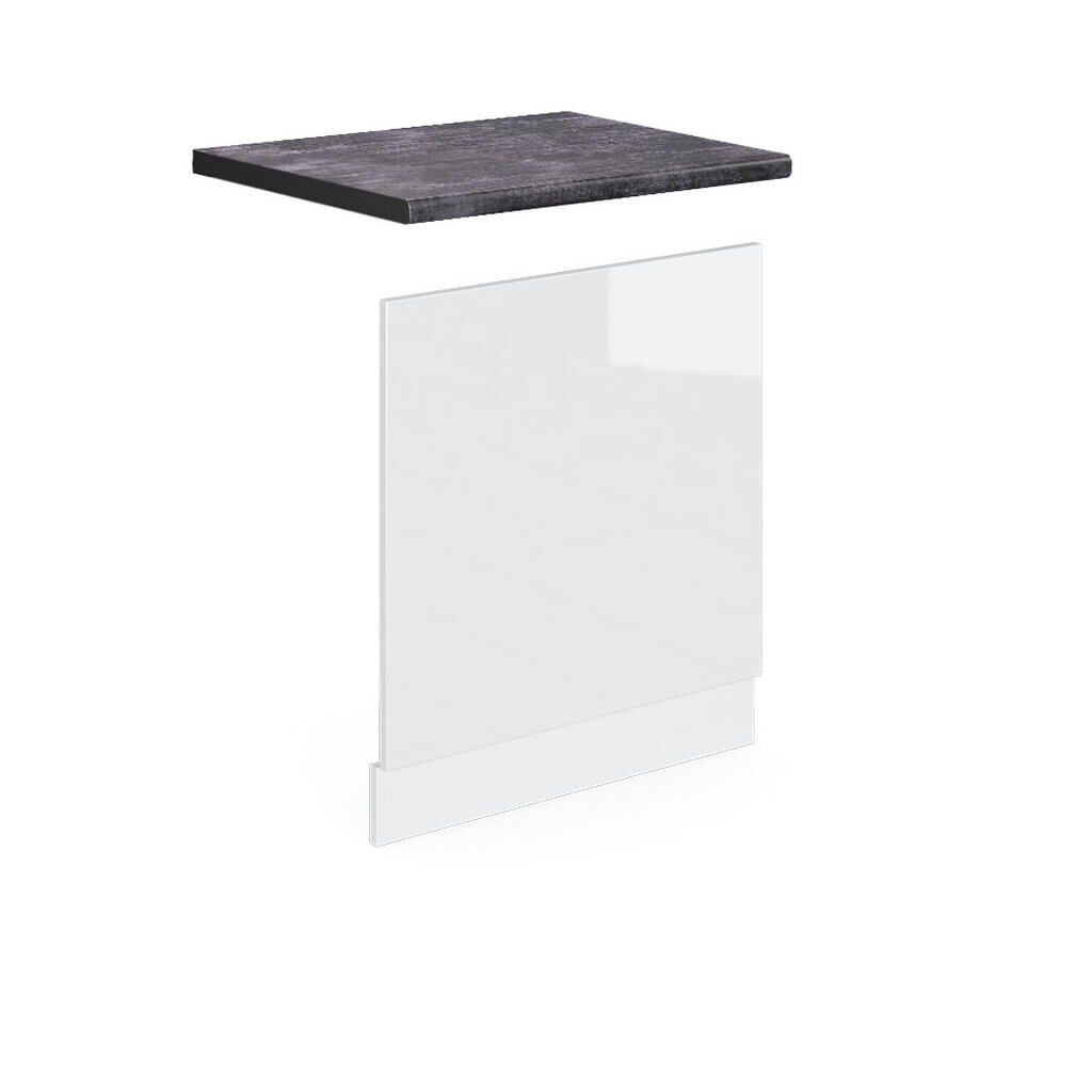 Vicco PŘEDNÍ PANEL R-Line Bílá vysoký lesk 60 cm , PD Antracit