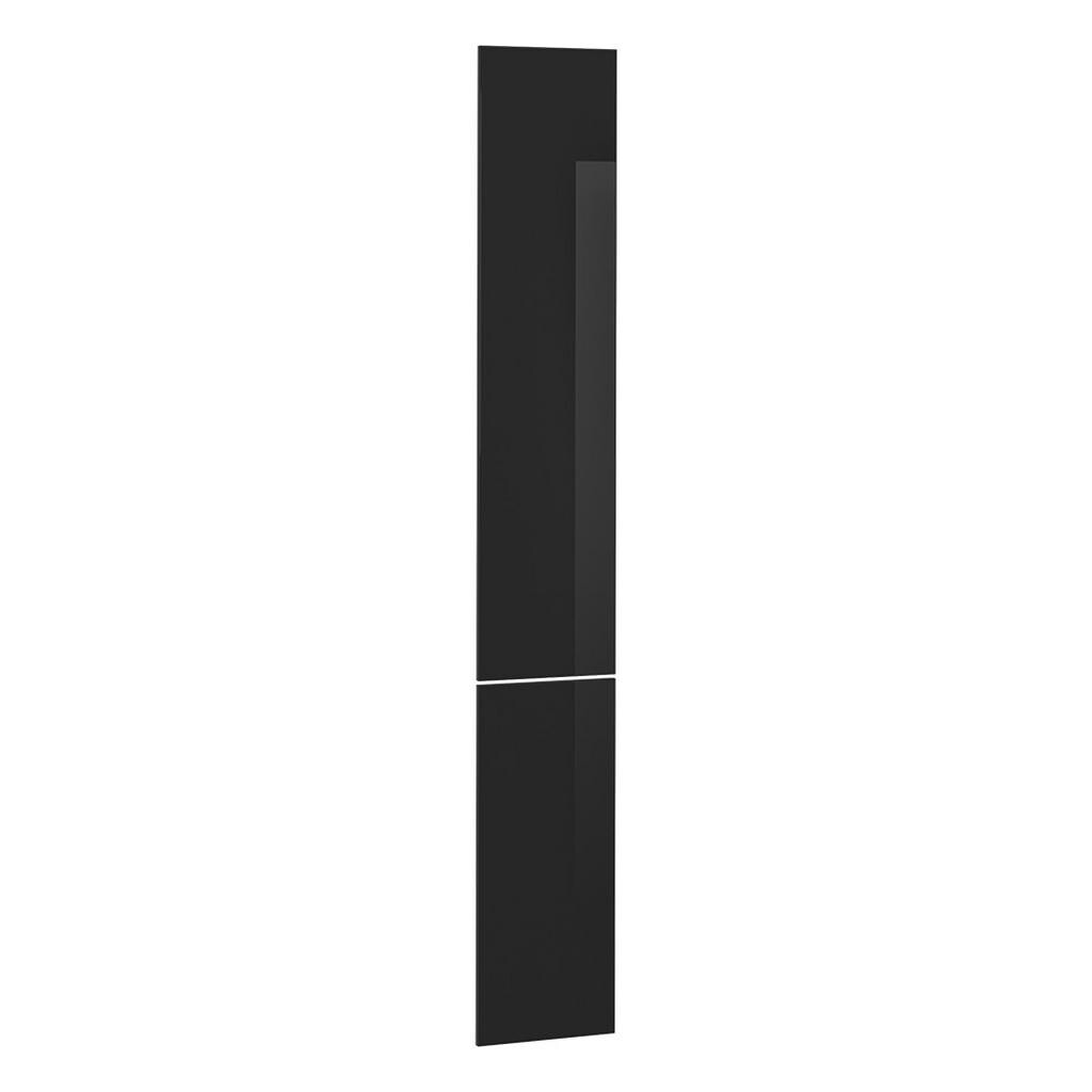 Vicco KUCHYŇSKÁ DVÍŘKA R-Line Černý vysoký lesk 29.6 x 196 cm nábytková čela pro vysokou výsuvnou skříň