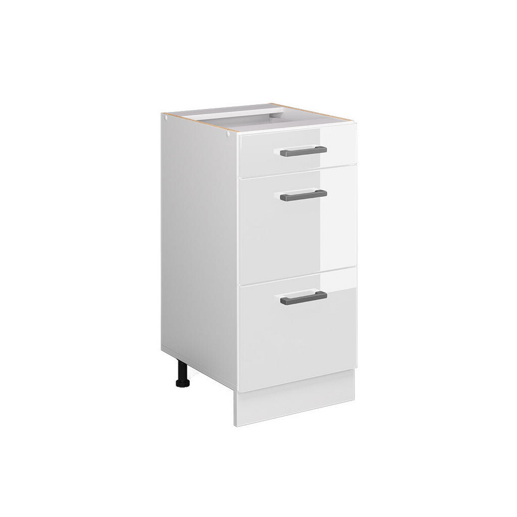 Vicco UNIVERZÁLNÍ ZÁKLADNÍ JEDNOTKA R-Line Bílá vysoký lesk 40 cm se zásuvkami