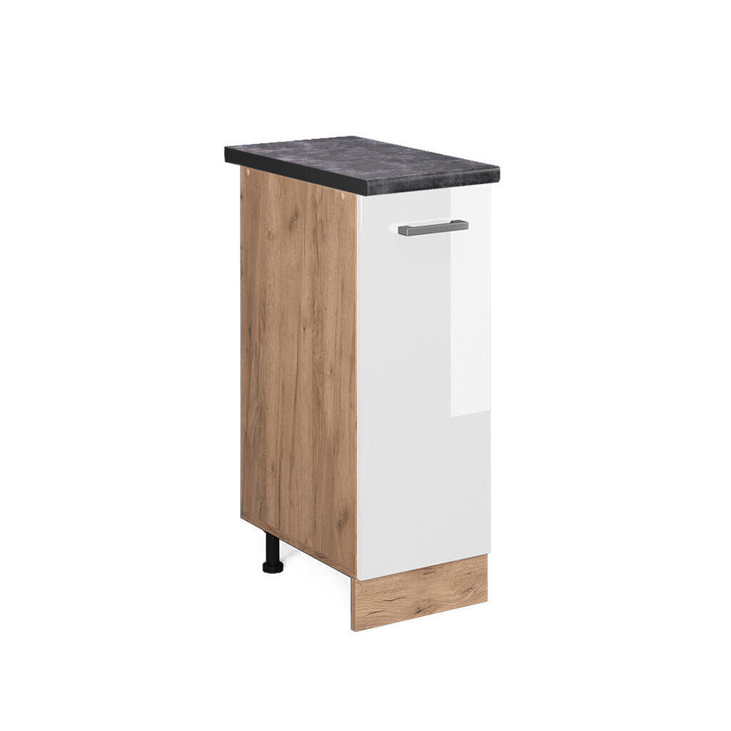 Vicco LÉKÁRNIČKOVÁ SKŘÍŇKA R-Line Bílá vysoký lesk 30 cm , PD Antracit